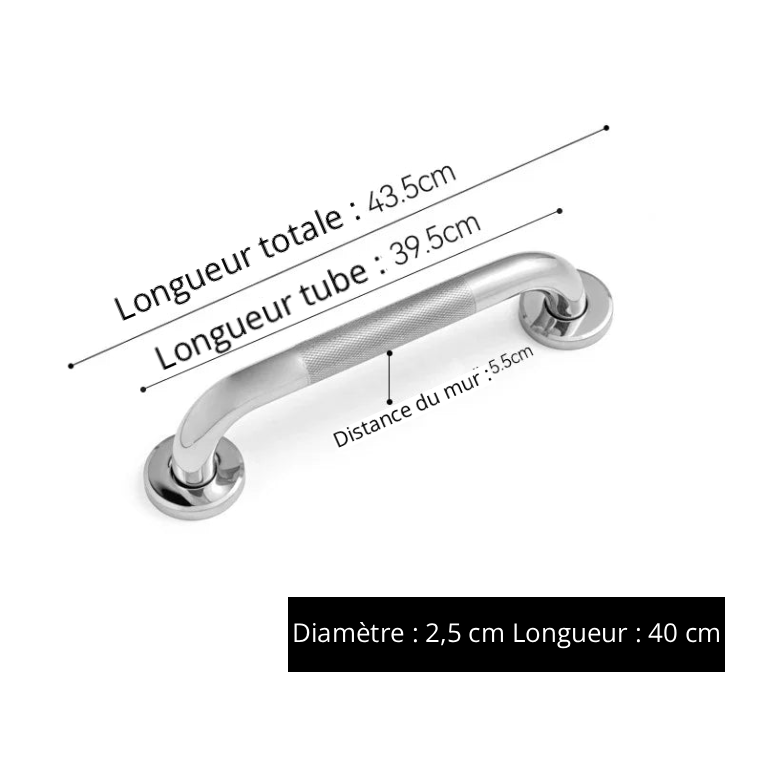Barre d’appui murale antidérapante Senioralive
