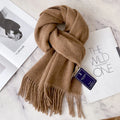 Winter Narrow Scarf 28 Color 100% Wool Scarf Hot Selling Solid Color Scarf Men's and Women's Universal Warm and Cold proof Scarf Senioralive