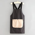 Waterproof Kitchen Apron Sleeveless Cross Back Restaurant Uniform with Removable Hand Towel Anti-fouling Cooking Baking Bibs Senioralive