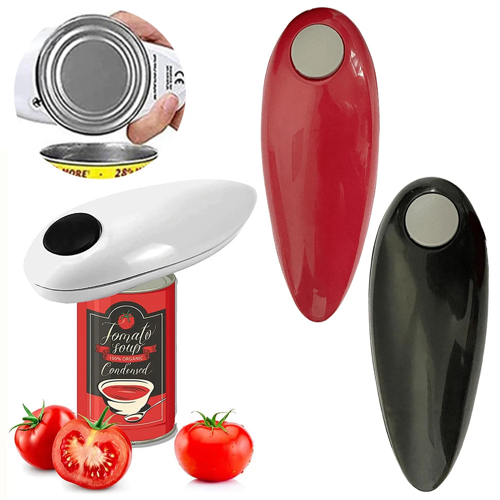 Electric Can Opener Hands Free Jar Opener Smooth Edge Bottle Opener Battery Operated for Weak Hands for All Kinds of Jars Senioralive