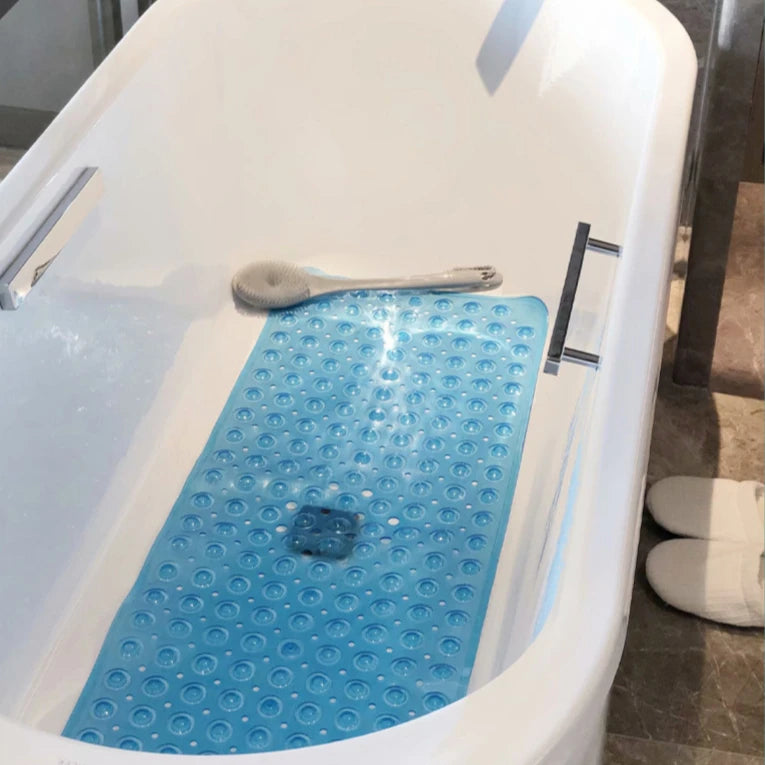 non-slip bathtub mat shower mat  with drain holes and suction cups machine washable household bathroom shower carpet bathroom Senioralive