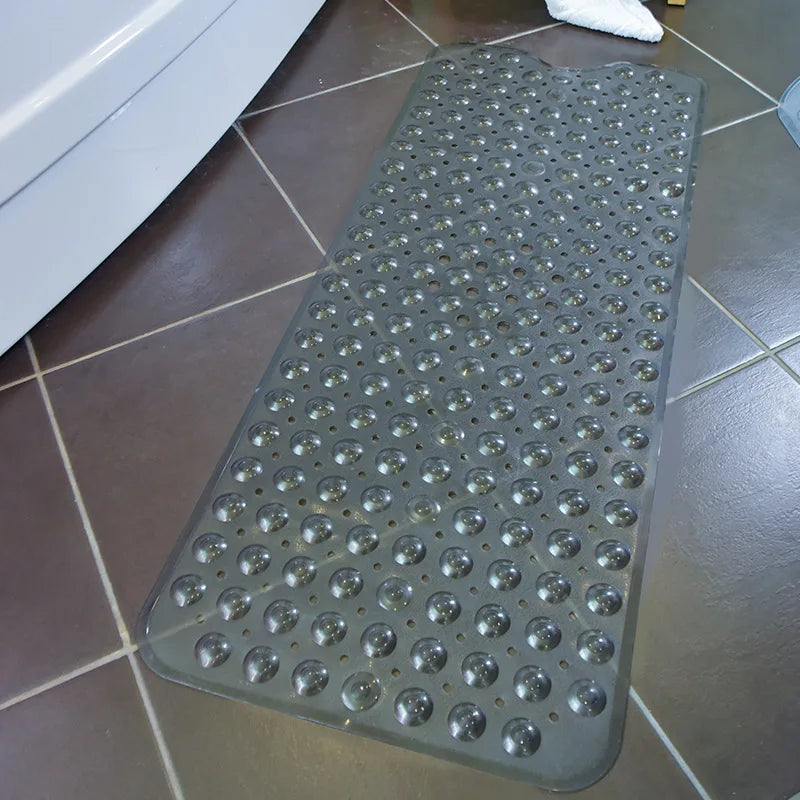 non-slip bathtub mat shower mat  with drain holes and suction cups machine washable household bathroom shower carpet bathroom Senioralive